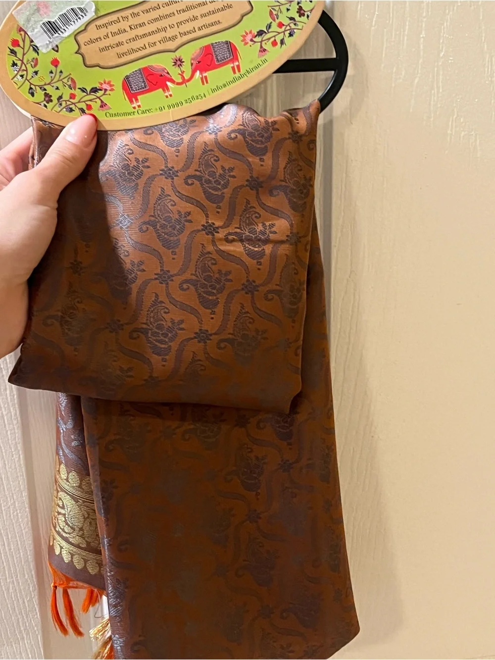 Kiran Silk Jamawar Silk Scarf Shawl